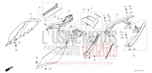 REAR COWL ADV750N de 2022